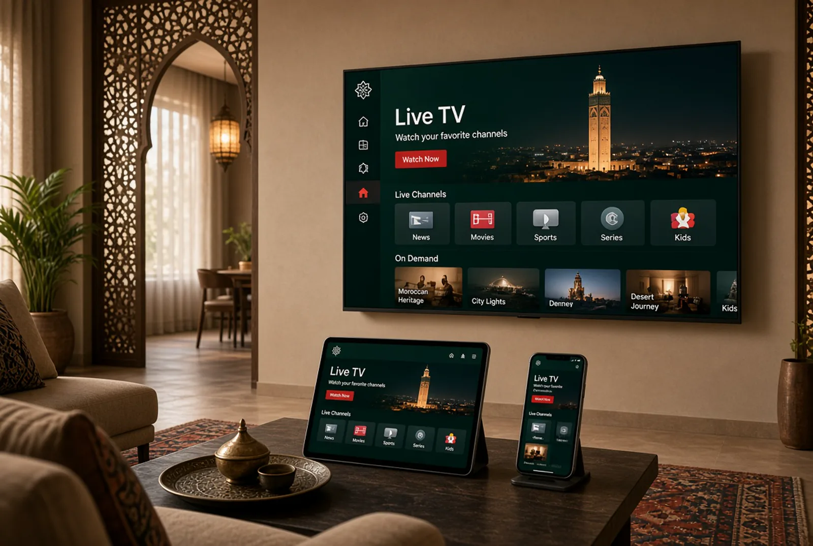 Box IPTV au Maroc : le même accès sur téléviseur, ordinateur, tablette et smartphone